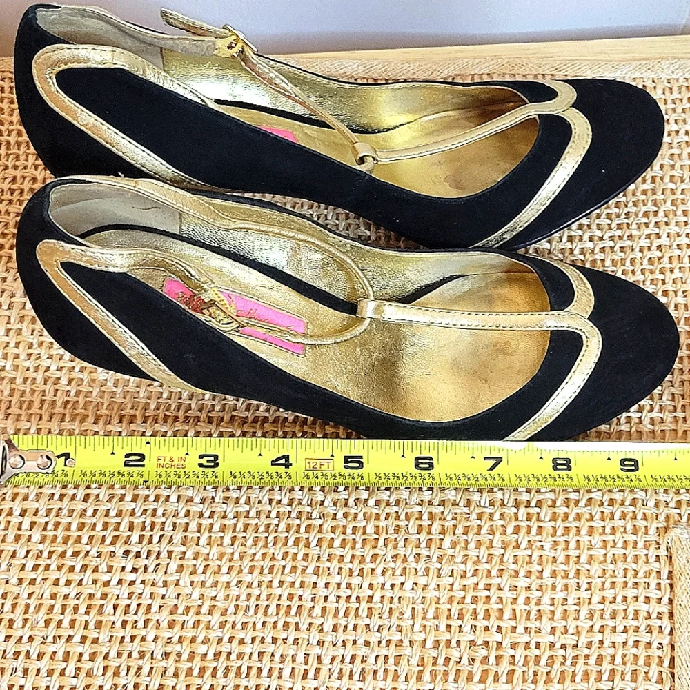 BETSEY JOHNSON Cross Strap SHORT HEEL Stiletto MARY JANE DANCE PUMPS 🩰BEAUTIFUL - Picture 15 of 16